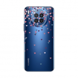 Силиконовый чехол Посыпка сердечки на Huawei Nova 8i