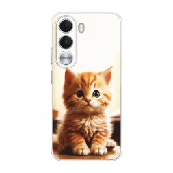 Силиконовый чехол Удивлённый котёнок на Realme C100i