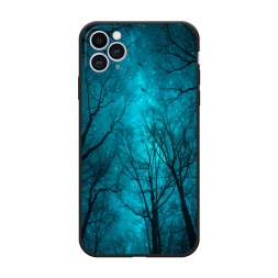 Матовый силиконовый чехол Сказочный лес на iPhone 11 Pro