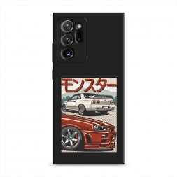 Матовый силиконовый чехол Monster car на Samsung Galaxy Note 20 Ultra