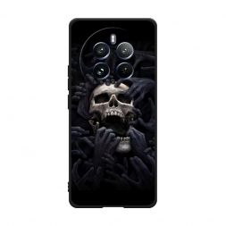 Матовый силиконовый чехол Череп 29 на Realme 12 Pro