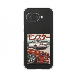 Силиконовый чехол Monster car на Google Pixel 9a