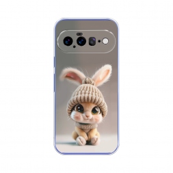 Силиконовый чехол Крольчонок в вязаной шапке на Google Pixel 11