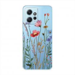 Силиконовый чехол Высокие цветы на Xiaomi Redmi Note 12 4G
