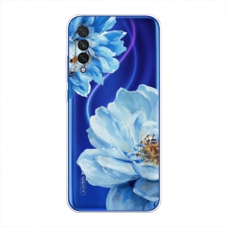 Силиконовый чехол Голубые клематисы на Xiaomi Mi A3