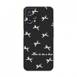 Матовый силиконовый чехол How to tie a bow 1 на Realme 9