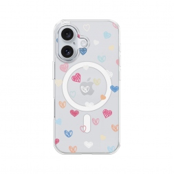 MagSafe Нежные сердечки рисунок на iPhone 16