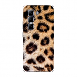 Силиконовый чехол Леопардовый принт на Infinix Hot 50 Pro