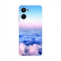 Силиконовый чехол Облака на Realme 10 4G