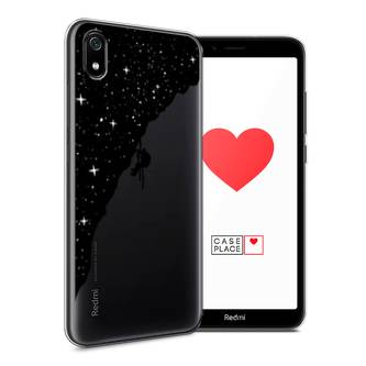 Силиконовый чехол Скалолаз в космосе на Xiaomi Redmi 7A