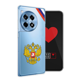 Силиконовый чехол Герб РФ и лента на OnePlus Ace 3