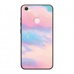 Матовый силиконовый чехол Розовые облака на Xiaomi Redmi Note 5A
