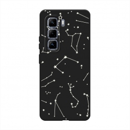 Матовый силиконовый чехол Созвездия на Infinix Hot 50 Pro Plus