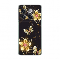 Силиконовый чехол Luxury butterflies на OnePlus Ace Pro