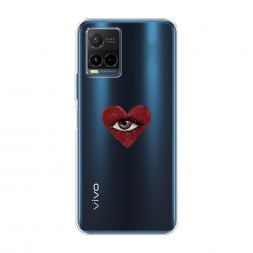 Силиконовый чехол heart eye 2 на Vivo Y21e