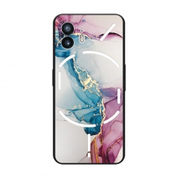 Матовый силиконовый чехол Розовые разводы рисунок на Nothing Phone 2