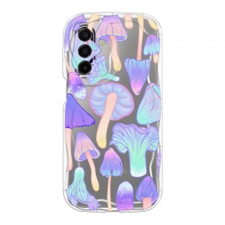Волнистый чехол Пастельные грибы на Samsung Galaxy A17