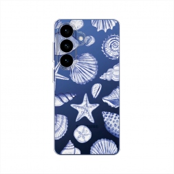 Силиконовый чехол Морской паттерн на Samsung S26