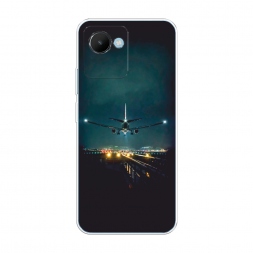 Силиконовый чехол Ночной рейс на Realme C30S 4G