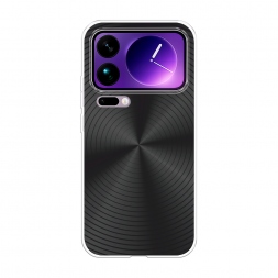 Силиконовый чехол Чёрный винил на Xiaomi 17 Pro Max