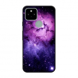 Матовый силиконовый чехол Космос 18 на Google Pixel 5A