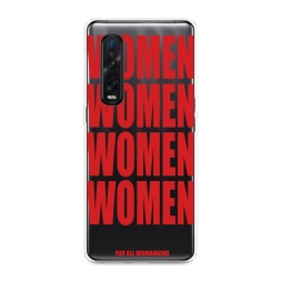 Силиконовый чехол WOMEN на Oppo Find X2 Pro