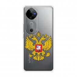 Силиконовый чехол Государственный герб на Vivo V40