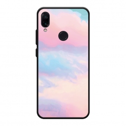 Матовый силиконовый чехол Розовые облака на Xiaomi Redmi 7