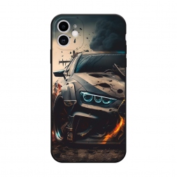 Матовый силиконовый чехол На износ на iPhone 11