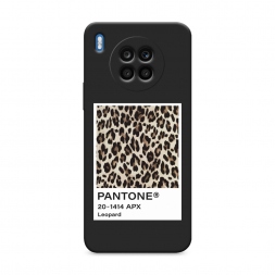 Матовый силиконовый чехол Pantone leopard на Honor 50 Lite