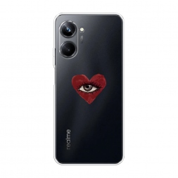 Силиконовый чехол heart eye 2 на Realme 10 Pro