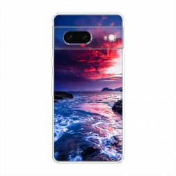 Силиконовый чехол Волны 1 на Google Pixel 7