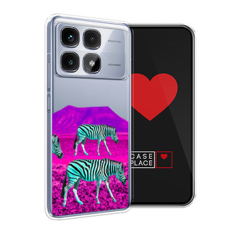 Силиконовый чехол Кислотные зебры на Xiaomi Redmi K70 Ultra