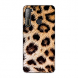 Силиконовый чехол Леопардовый принт на HTC Desire 20 Pro
