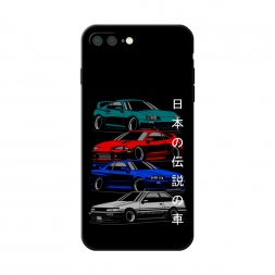Матовый силиконовый чехол JDM Legend cars на iPhone 7 Plus