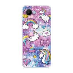 Силиконовый чехол Rainbow doodles на Realme C30S 4G