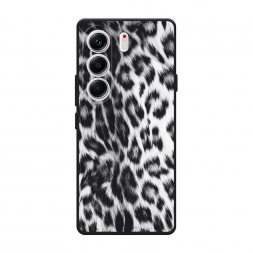 Матовый силиконовый чехол Снежный леопард на Tecno Camon 40 Pro 5G