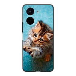 Матовый силиконовый чехол Котенок просит есть на Xiaomi Redmi A5 4G