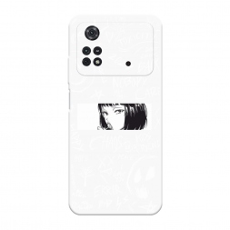 Soft touch ����� Manga graffiti white �� Xiaomi Poco M4 Pro 4G