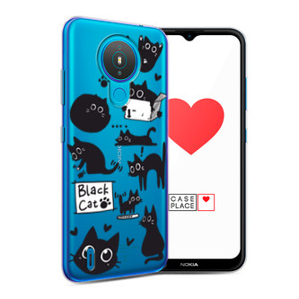 ����������� ����� Black cat doodles �� Nokia 1.4