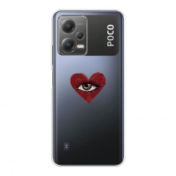 Силиконовый чехол heart eye 2 на Xiaomi Poco X5 5G