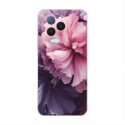Силиконовый чехол Фиолетовые бутоны на Infinix NOTE 12 2023