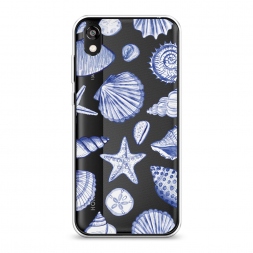 Силиконовый чехол Морской паттерн на Honor 8S