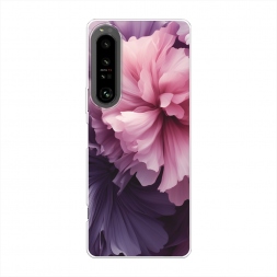 Силиконовый чехол Фиолетовые бутоны на Sony Xperia 1 IV