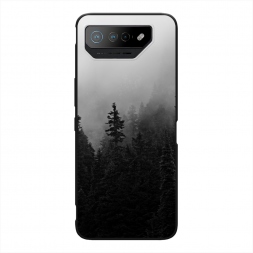 Матовый силиконовый чехол Туманный лес на Asus ROG Phone 7
