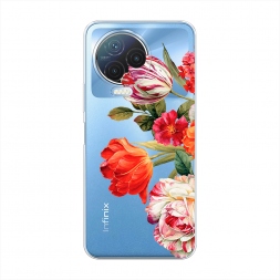 Силиконовый чехол Весенний букет на Infinix NOTE 12 2023