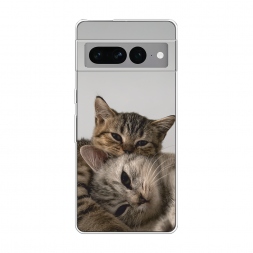 Силиконовый чехол Нежные котята на Google Pixel 7 Pro