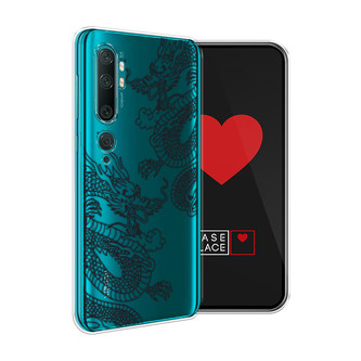Силиконовый чехол Два китайских дракона на Xiaomi Mi Note 10/Mi Note 10 Pro