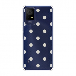 Силиконовый чехол Бежевый горох на TCL 408