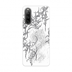 Силиконовый чехол Чёрно-белый рисунок готический на Sony Xperia 10 IV